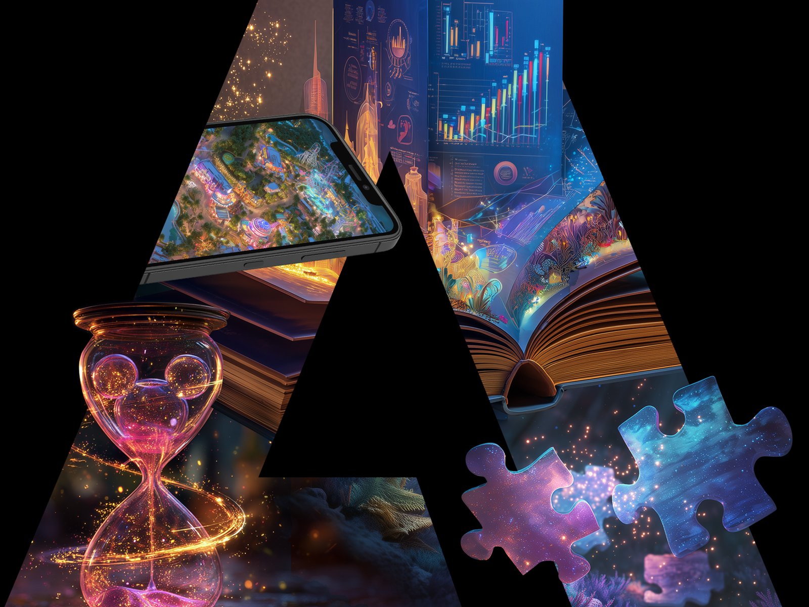 Adobe Expressive A containing colorful fantasy-inspired scenes